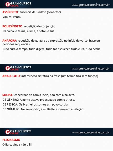 Assindeto Exemplos - Assíndeto e Polissíndeto: Definições e Exemplos | PDF