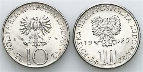 10 złotych 1975 Bolesław Prus i Adam Mickiewicz