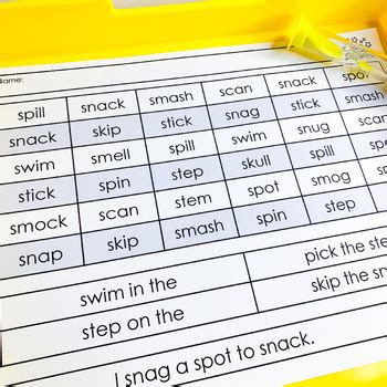 Beginning Blends Phonics Blending Lines Fluency Grids Science Of