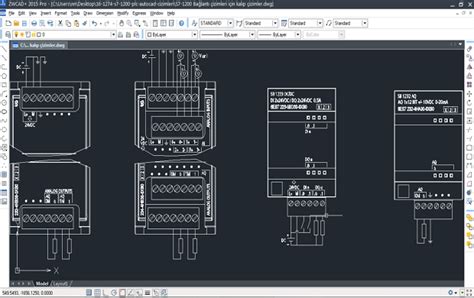 Elektrikbilim Siemens S7 1200 Plc Modelleri Autocad Çizimleri