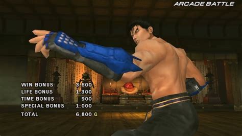 【psp 철권 6】카자마 진카즈야 모션 아케이드 모드 플레이│tekken 6psp Kazuya Performed By