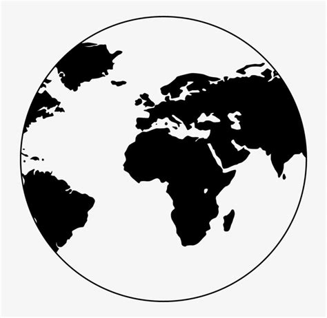 a black and white image of the earth