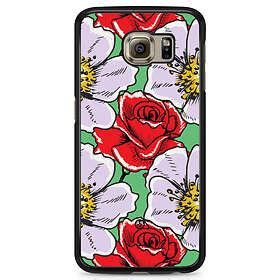 Bjornberry Samsung Galaxy S Edge Skal R Tt Vitt Blomster Hitta