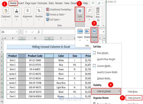 How To Delete Unused Columns In Excel 6 Methods