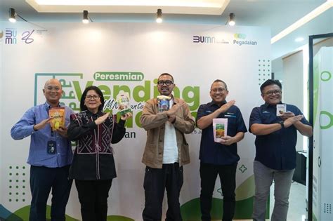 Peresmian Vending Machine Umkm Di Pegadaian Dukung Umkm Naik Kelas Ineksi