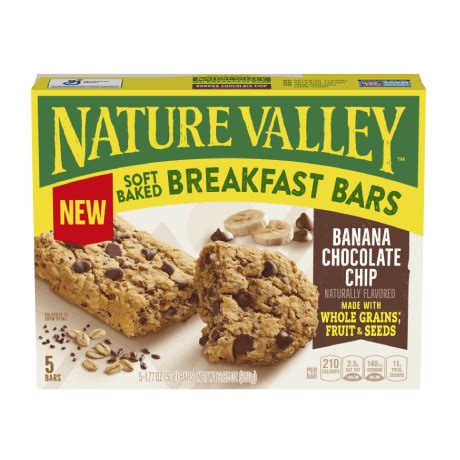 Banana Chocolate Chip Soft Baked Breakfast Bars | Nature Valley
