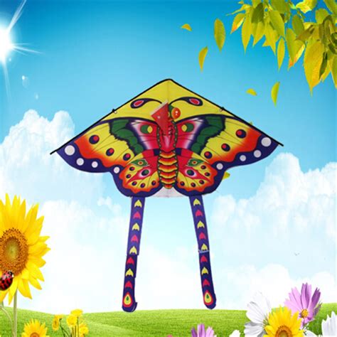 Cerf volant Cerf volant papillon en Nylon 90x55cm 1 pièce accessoire d