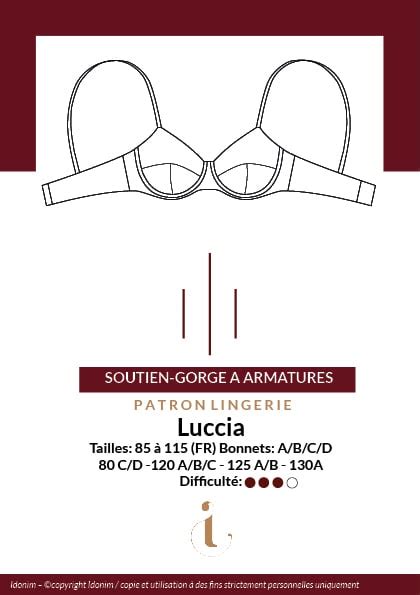 Patron Soutien Gorge Armatures Luccia Idonim Lingerie