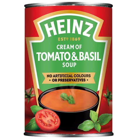 Heinz Tomato Basil Soup 400g Groceries Tinned Soups B M