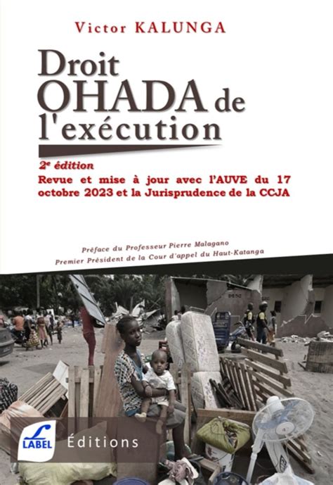 Ohada Ohada Rdc Parution De La E Dition De L Ouvrage