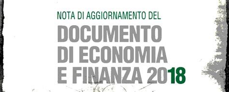 Documento Di Economia E Finanza DEF2018 Info