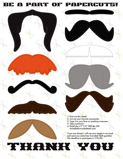 9 Best Images of Mustache Printable Photo Props - Free Printable ...