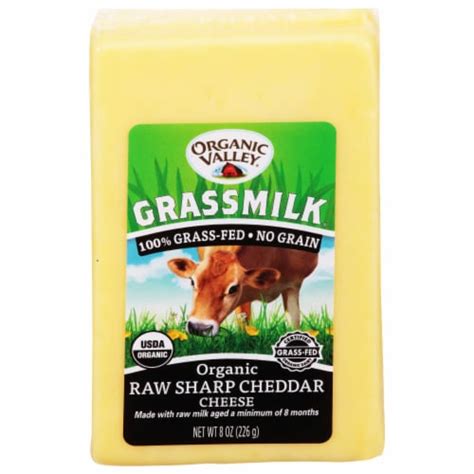 Organic Valley Grassmilk Raw Sharp Cheddar Cheese Oz Kroger