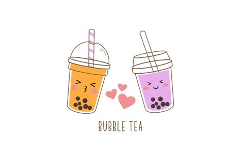 Cute Boba Milk Tea Cartoon Characters - Creative Design