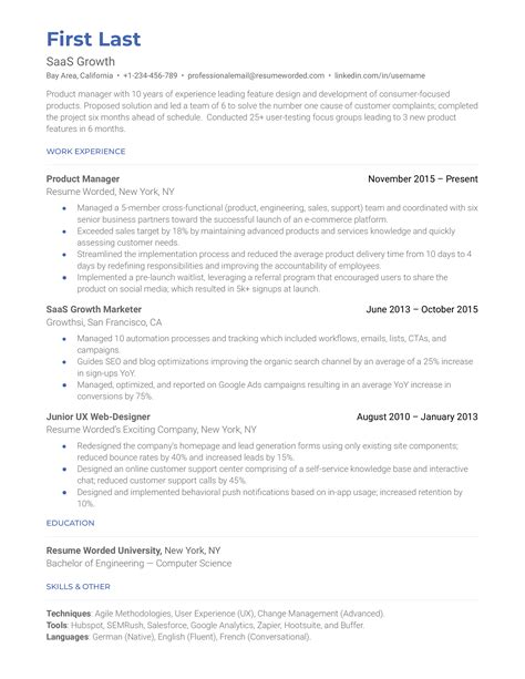 Sales Consultant Resume Examples For 2025 Resume Worded