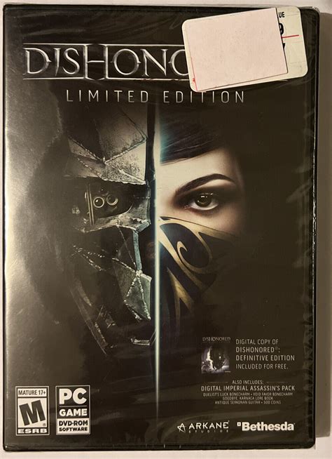 Dishonored Limited Edition Pc Brand New Factory Sealed Free