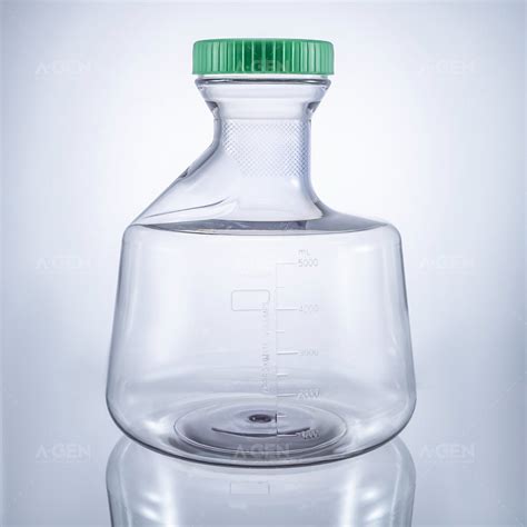 Lab Use Flapper Conical Flask Plastic Erlenmeyer Shake Flasks Cell
