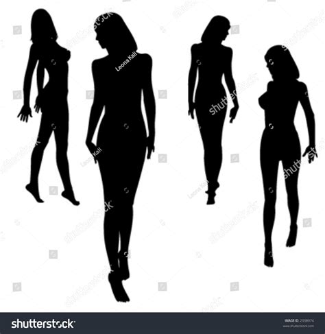 Woman Silhouette Naked Nude Woman Contour Stock Vector Royalty Free 2338974 Shutterstock