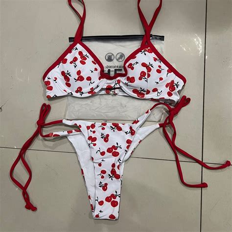 Underwired Cherry Bikini On Carousell