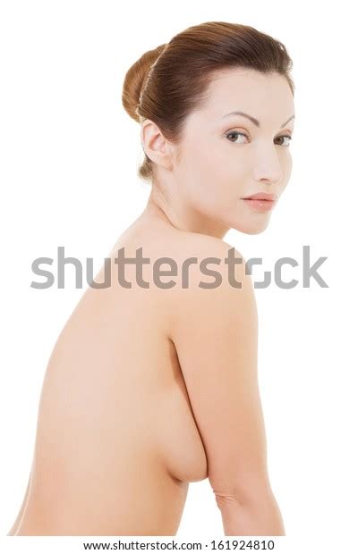 Naked Woman Sitting Side View Isolated Stock Photo 161924810 Shutterstock
