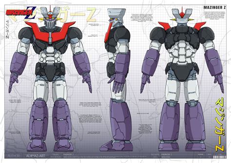 Mazinger Z Blueprint Alhmaz Sci Fi Characters Anime Illustration