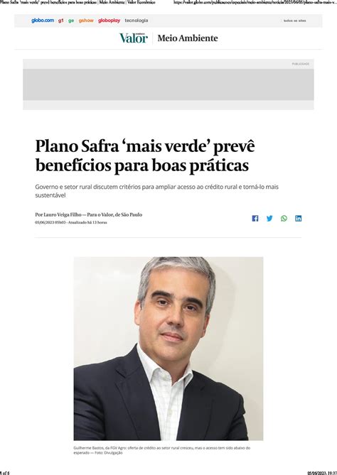 Valor Plano Safra Mais Verde Beneficio Boaspraticas Agroicone