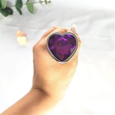 Plug Anal Em Metal Joia Cora O Roxa