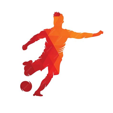 Diseño de logotipo de jugador de fútbol y fútbol diseño de icono de