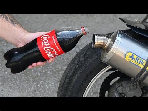 Experiment Coca Cola In C Motorcycle Exhaust Youtube Motorcycle