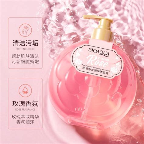 Bioaqua Rose Fragrance Moisturizing Shower Gel Rejuvenation Cleaning