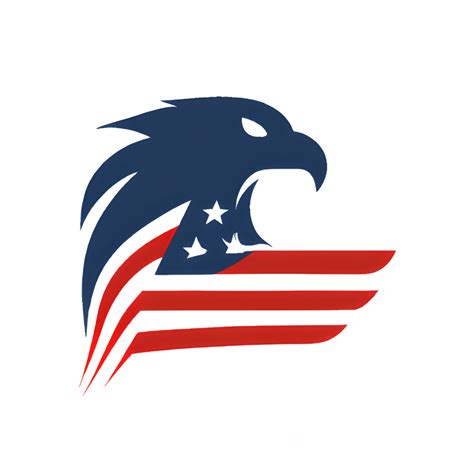 American Eagle Flag Logo Design · Creative Fabrica