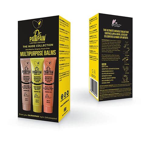 Dr PawPaw Dr Paw Paw The Nude Collection Multipurpose Balms Pack Of 3 Fruugo UK