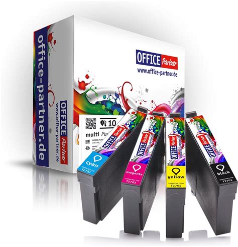 10 Pack XL Ink Cartridges Compatible With Epson T2701 04 With CHIP For