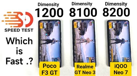 IQOO Neo 7 Vs Realme GT Neo 3 Vs Poco F3 GT Speedtest Shocking Results