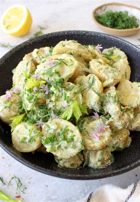 Vegan Potato Salad With Dill • Veggie Society