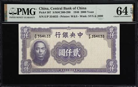 民国三十四至三十五年中央银行贰仟圆。两张。china Republic Lot Of 2 Central Bank Of China