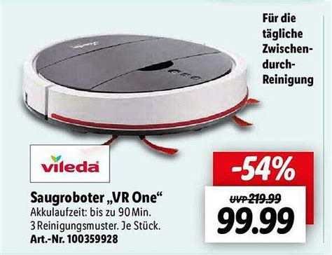 Vileda Saugroboter Vr One Angebot Bei Lidl Prospekte De