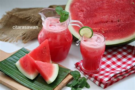 video minum air tembikai khas minuman