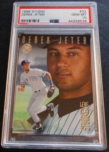 Derek Jeter Studio Silver Foil Rookie Psa Pop Yankees