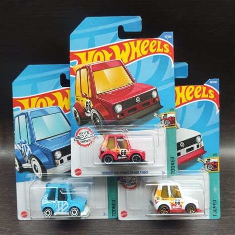 Hot Wheels Tooned Volkswagen Golf Mk Shopee Malaysia