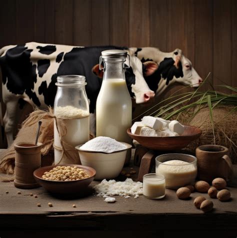 Premium Ai Image Assortment Of Dairy Products Concept