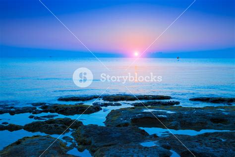 Stone beach Royalty-Free Stock Image - Storyblocks