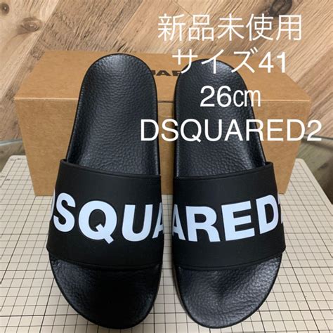 38％割引ブラック系26cm即日発送 【正規品】 Dsquared2 ラバーサンダル 新品 26cm サンダル 靴ブラック系26cm Ota