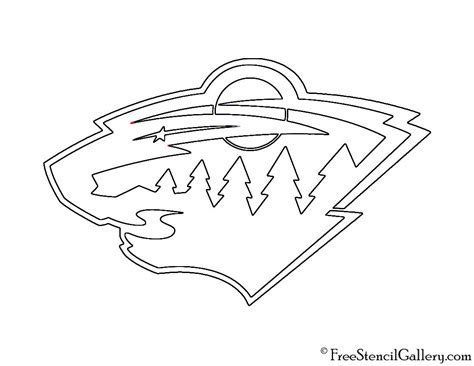 Minnesota Wild Logo Stencil