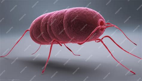 premium photo pink  red parasite possibly  mite  tick