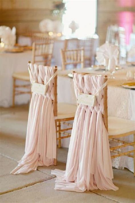 50 Creative Wedding Chair Decor With Fabric And Ribbons Deer Pearl