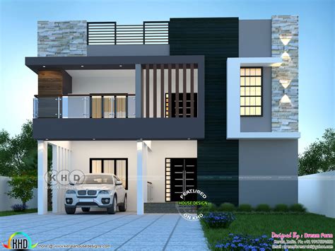 exterior modern duplex house front elevation designs
