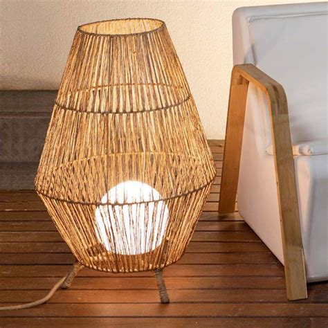 Floor Lamp SISINE 70 NEWGARDEN Natural Fiber Contemporary Outdoor