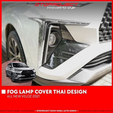 Jual Cover Fog Lamp Mobil All New Veloz Thai Design Carbon