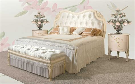 Double Bed Fratelli Radice Srl Louis Xv Style With Upholstered